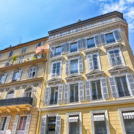 Beautiful buildings in sunny Nice, France, beautiful architecture by Mike Maes