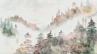 Fantasy forest in the fog by Mad Dog Art thumbnail