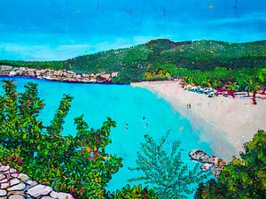 Plage Grote Knip Curaçao sur Happy Paintings