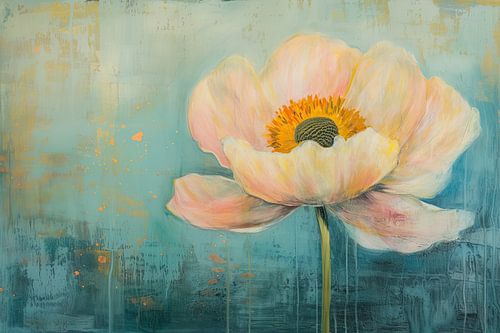Pastel Flower Art | Pastel Solace Bloom