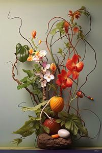 ikebana (japanse bloemsierkunst) sur Gelissen Artworks