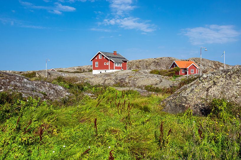 Vue des îles météo devant la ville de Fjällbacka en Suède par Rico Ködder