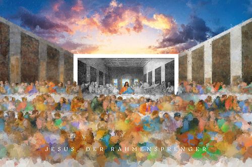 Jesus, der Rahmensprenger von Jonathan Schöps | UNDARSTELLBAR.COM — Visuelle Gedanken zu Gott