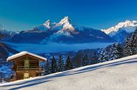 Watzmann in winter by Dieter Meyrl thumbnail