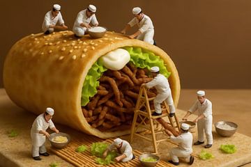 Cooks build a giant roll by Imperial Art House