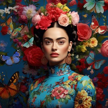 Frida in Blue by Natasja Haandrikman