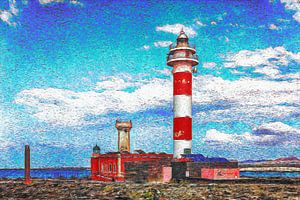 Faro de Tostón (Fuerteventura) | Van-Gogh-Stil
