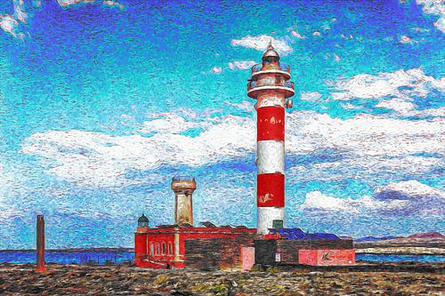 Faro de Tostón (Fuerteventura) | Van Gogh style
