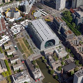 Photo aérienne du Centre Markthal de Rotterdam sur Roel Dijkstra