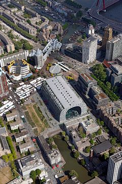 Luchtfoto Rotterdam Centrum Markthal van Roel Dijkstra