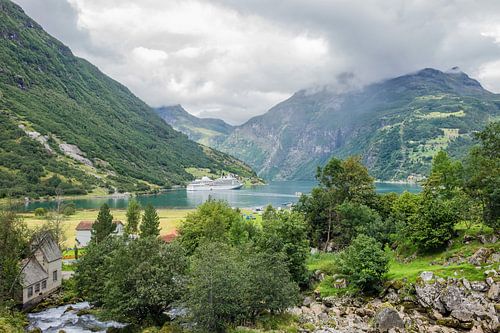 Blick auf den Geirangerfjord