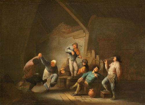 Het dansende paar, Adriaen van Ostade