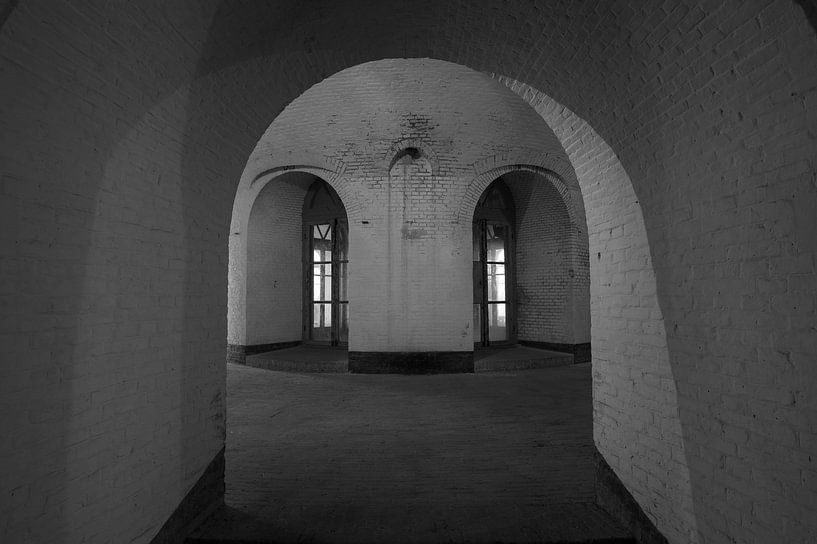 Circular corridor in a fortress of the Dutch Waterline by Michel Knikker