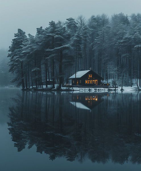 Winterlandschaft von fernlichtsicht