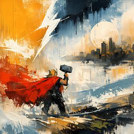 Thor in the moonlight by ButterflyPix