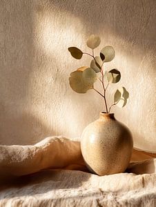 Ruhe in Keramik und Blatt