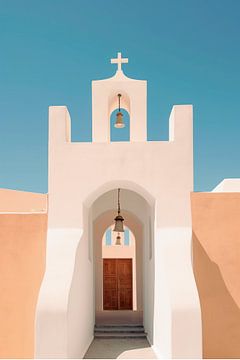 Église d'une île grecque sur haroulita