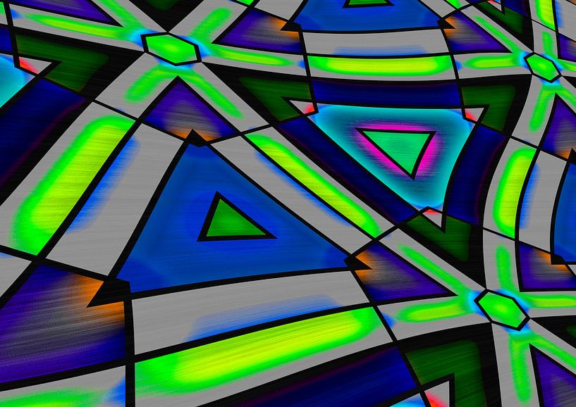 Abstrakt Triangle 2 van Roswitha Lorz