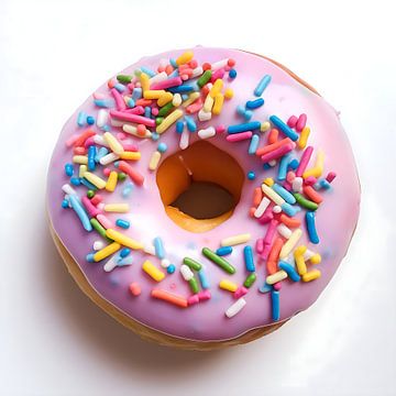 tasty pink donut by PixelPrestige