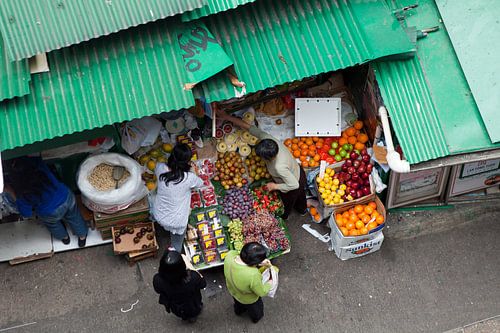 Hongkongse groente- en fruitmarkt