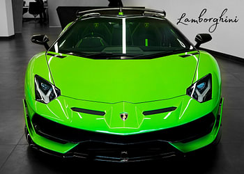 Lamborghini verte et cool