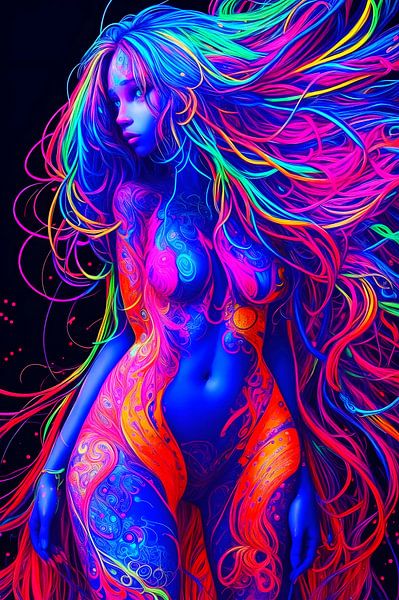 Sexy neon beauty by DeVerviersBelgium