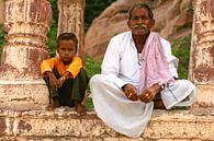 Petit garçon et vieil homme à Jodhpur par Gert-Jan Siesling Aperçu