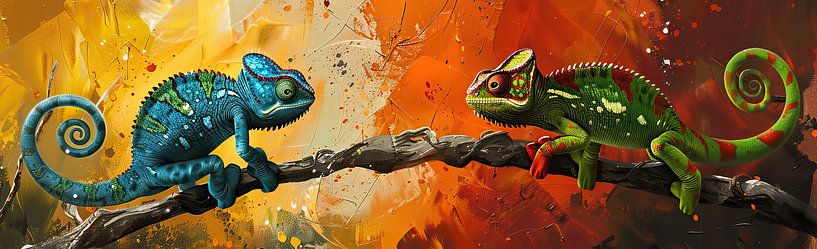 Chameleon Colours | Chroma Clash by Eye catching paintings