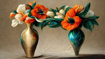 Les fleurs de l'Art-Déco sur Sven van der Wal