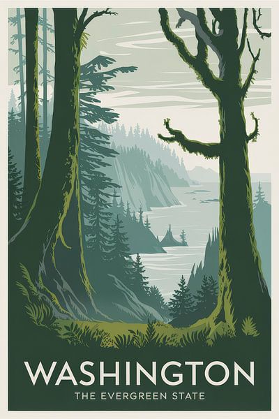 Washington by Poster Art Shop