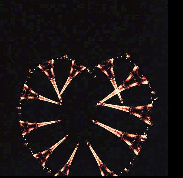 Eiffeltorens als Valentine  van Truckpowerr