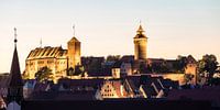 Kaiserburg in Nürnberg am Abend