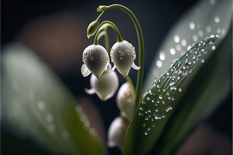 Blancheur enchanteresse du muguet de Finlande par Surreal Media
