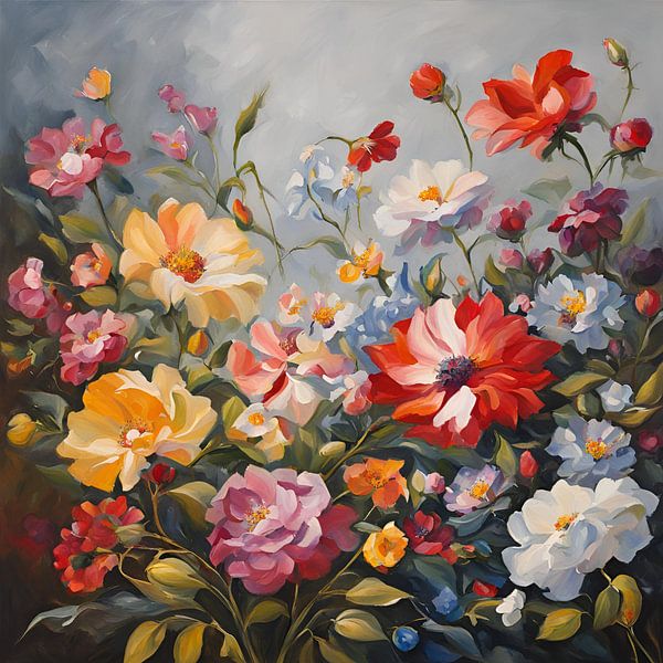 Grey Blossom Dahlia Flower 6.0 by ComfortQ