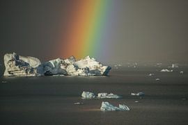 Rainbow at Jökulsárlón by Gerry van Roosmalen