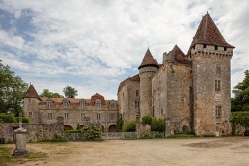 Schloss / Château de La Marthonie in Saint-Jean-de-Côle, Frankreich