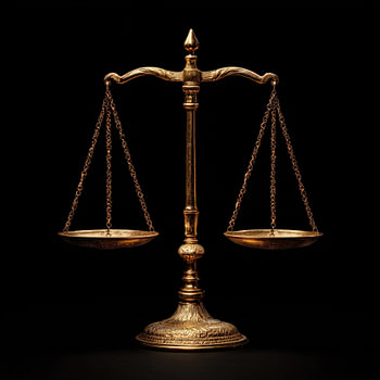 Vrouwe Justitia weegschaal rechtbank