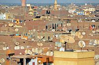 Egypte Luxor daken satalietbeeld