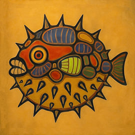 Ein Fisch mit einem kurzen Temperament
