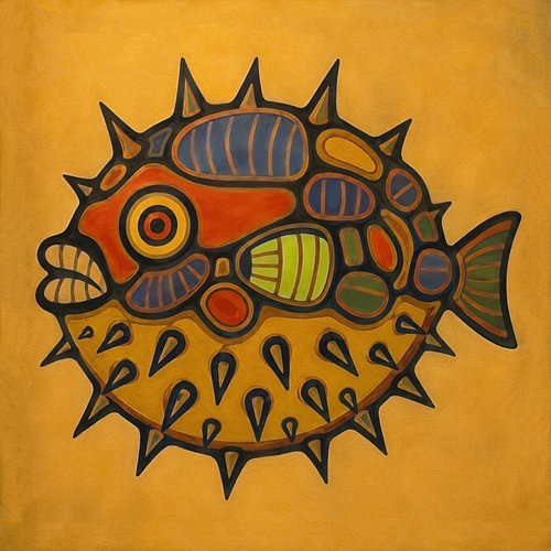 Ein Fisch mit einem kurzen Temperament von Salt Theory