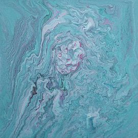 Ein Hauch von Rosa in einem Meer von Grün von RT Art