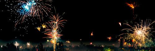 Feux d'artifice sur la nourriture