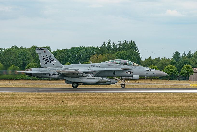 Take-off Boeing EA-18G Growler at Fliegerhorst Hohn. by Jaap van den Berg