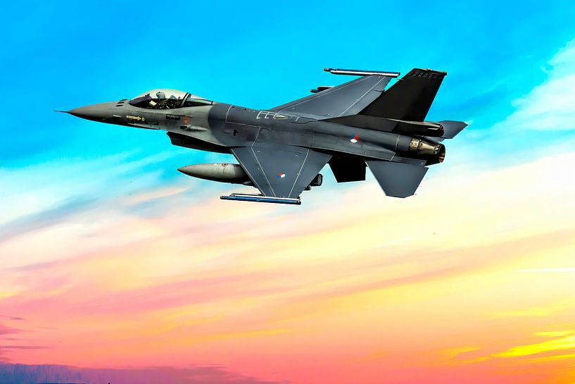 F-16 Fighting Falcon, take off. by Gert Hilbink