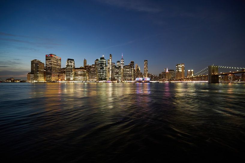 New York Manhattan at sunset by Jeremy Duvekot
