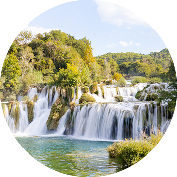 Krka watervallen, Kroatië van Veerle Sondagh