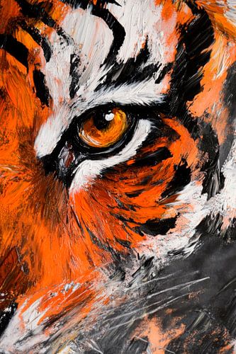 Yeux de tigre : puissance et élégance