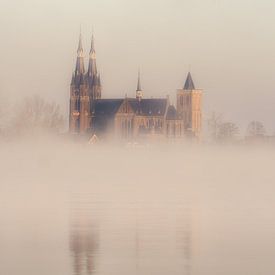 Kerk in de mist van Lex Schulte