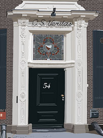 Porte d'entrée de C.S. Veritas sur Domstad Rudie