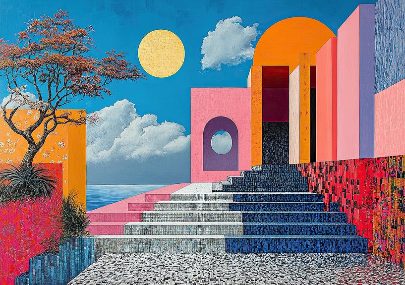 Surrealismus Innenarchitektur Architektur Design Geometrie von Niklas Maximilian